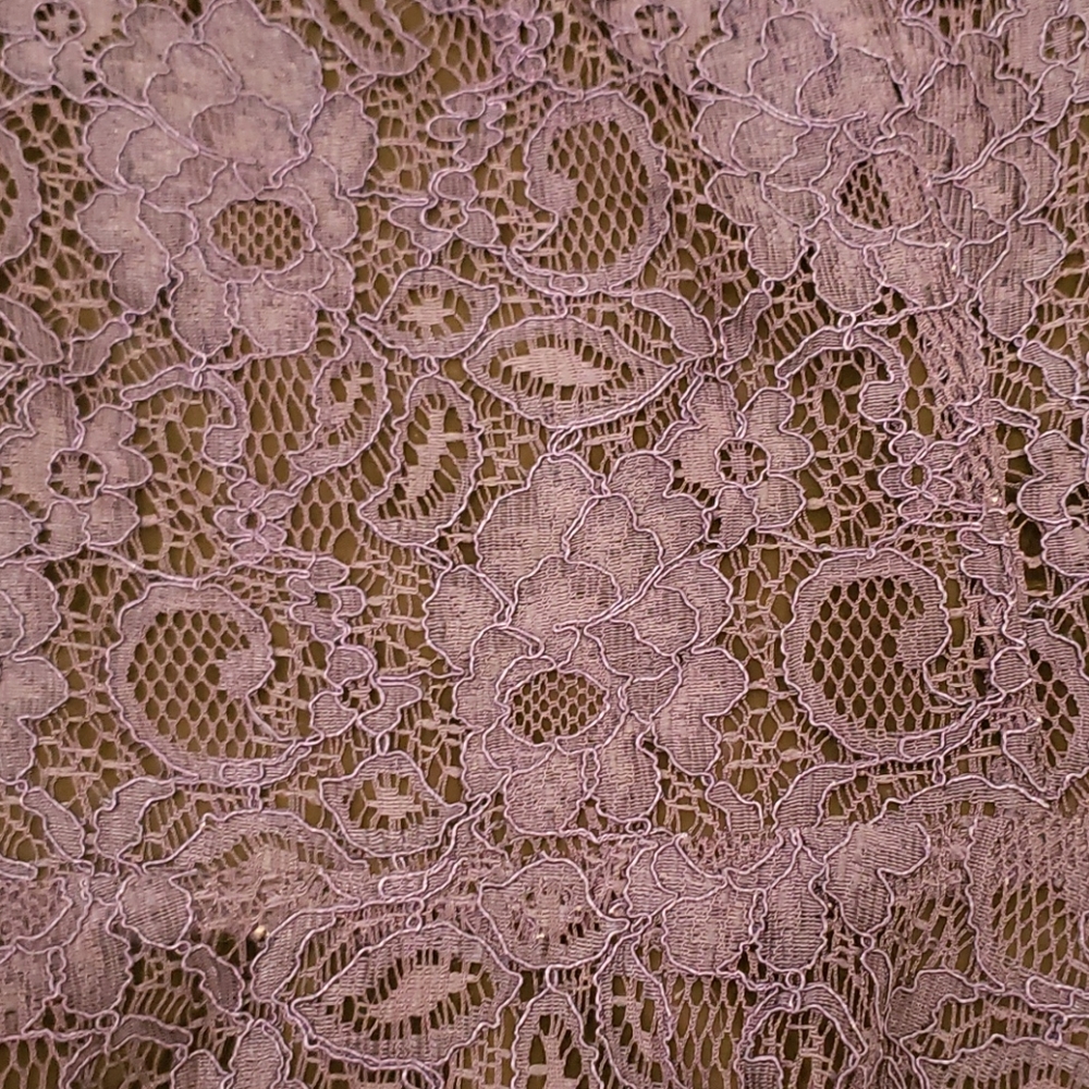 AX Armani Exchange Blue Lace Top Medium - Picture 3 of 7